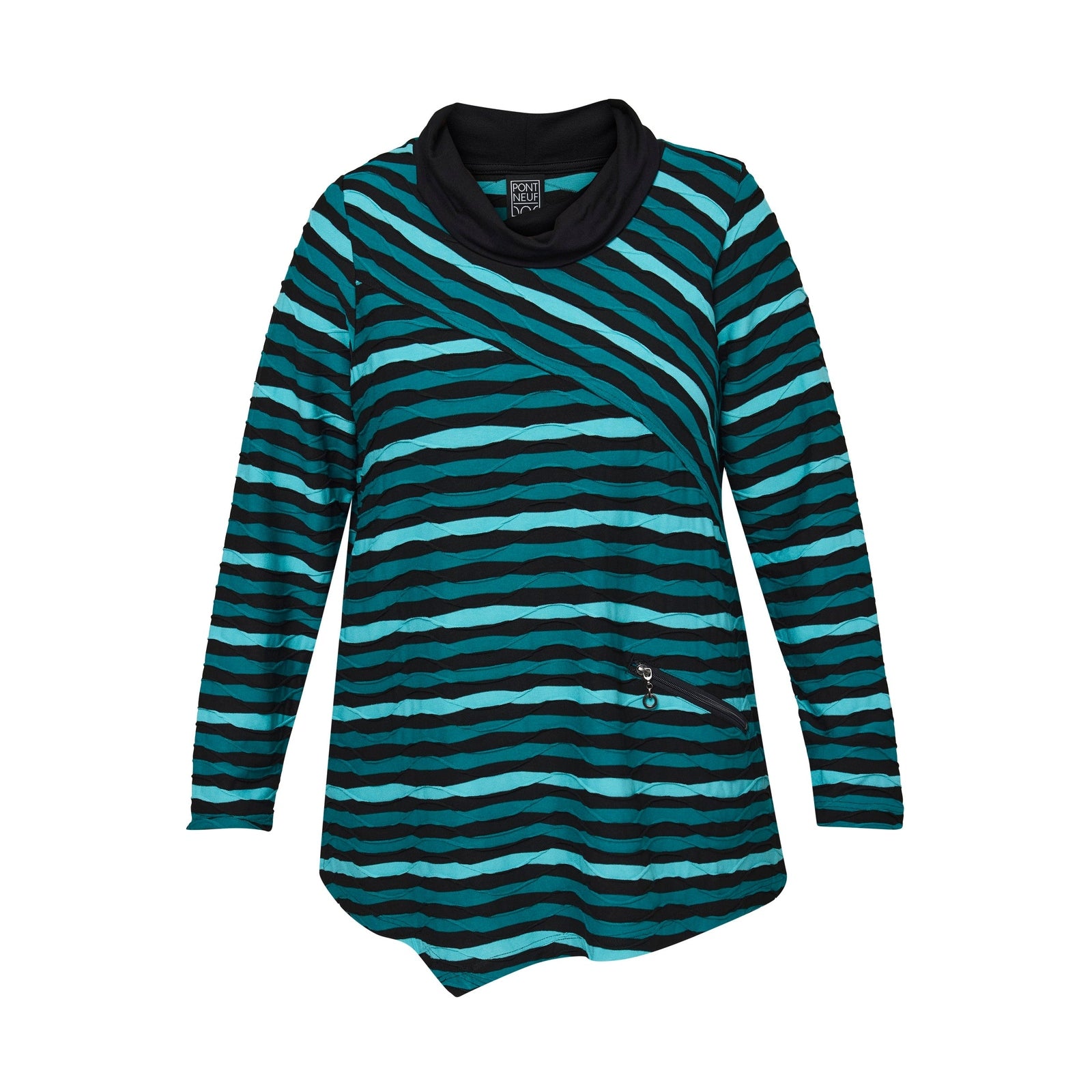 Pont Neuf PNVicca Bluser 5052 Petrol Blue