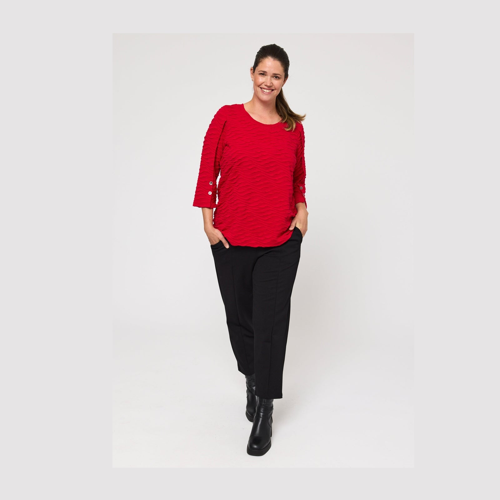 Pont Neuf PNVilla Bluser 2600 Deep Red