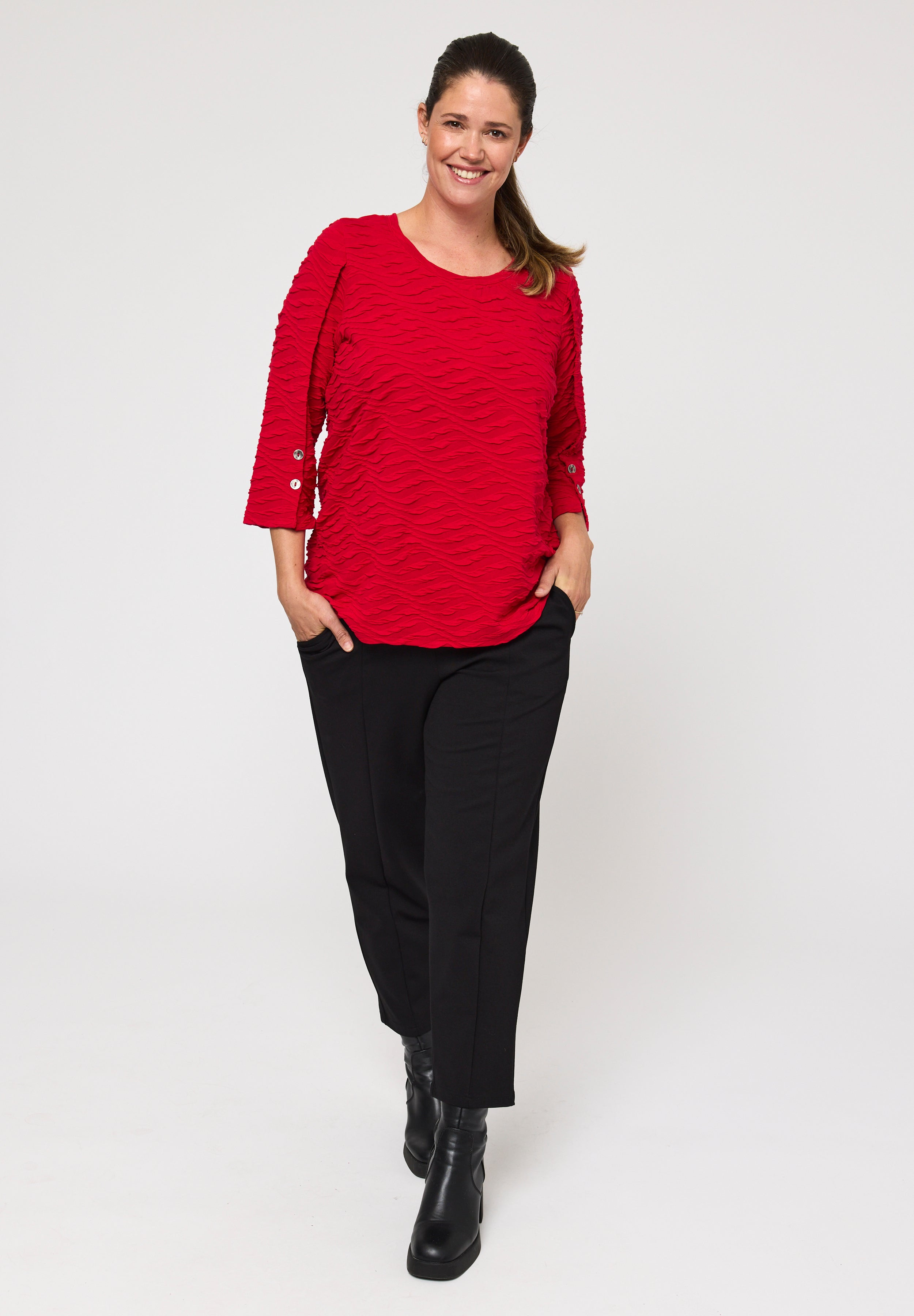 Pont Neuf PNVilla Bluser 2600 Deep Red