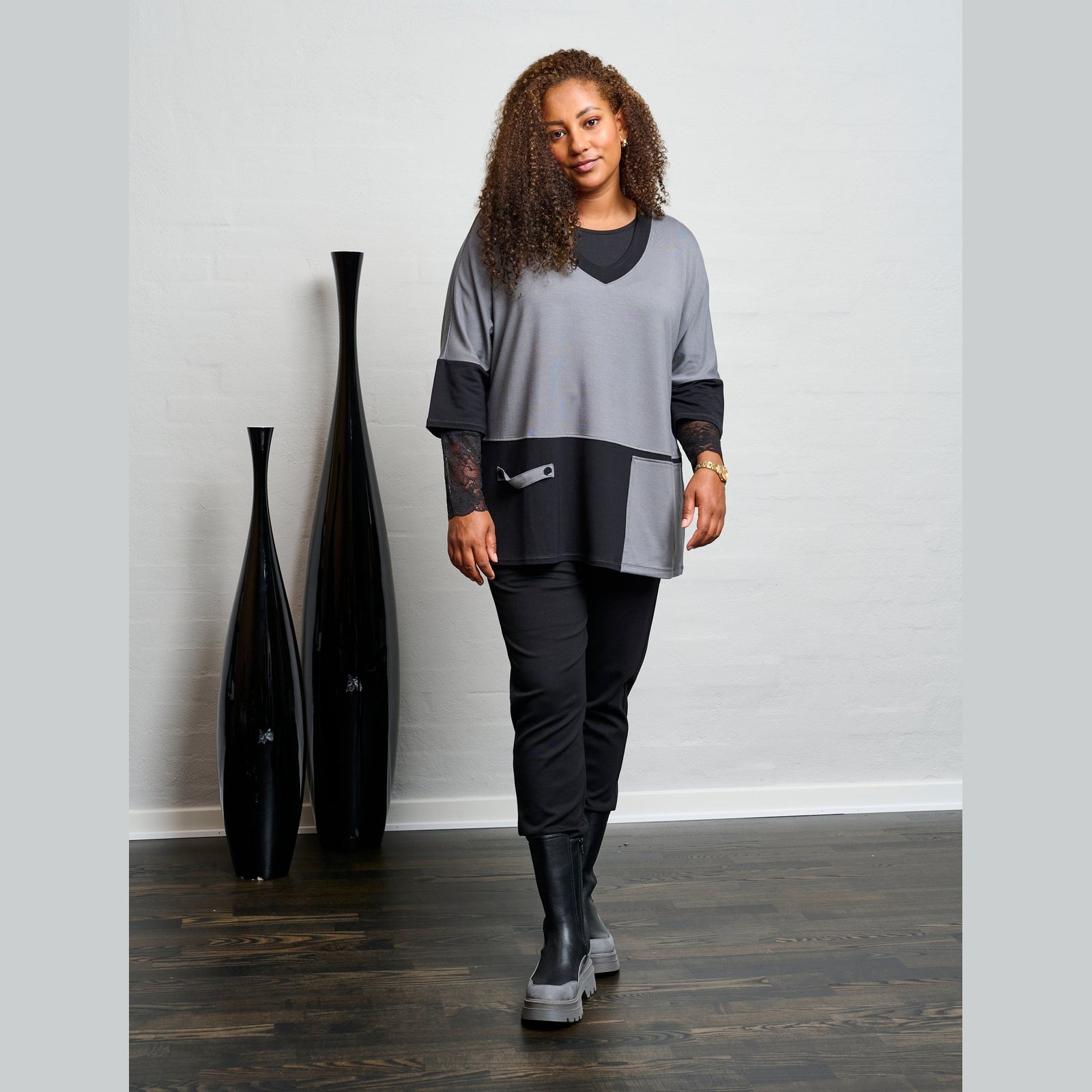Pont Neuf PN Rahil Sweatshirt 3940 Steel Grey