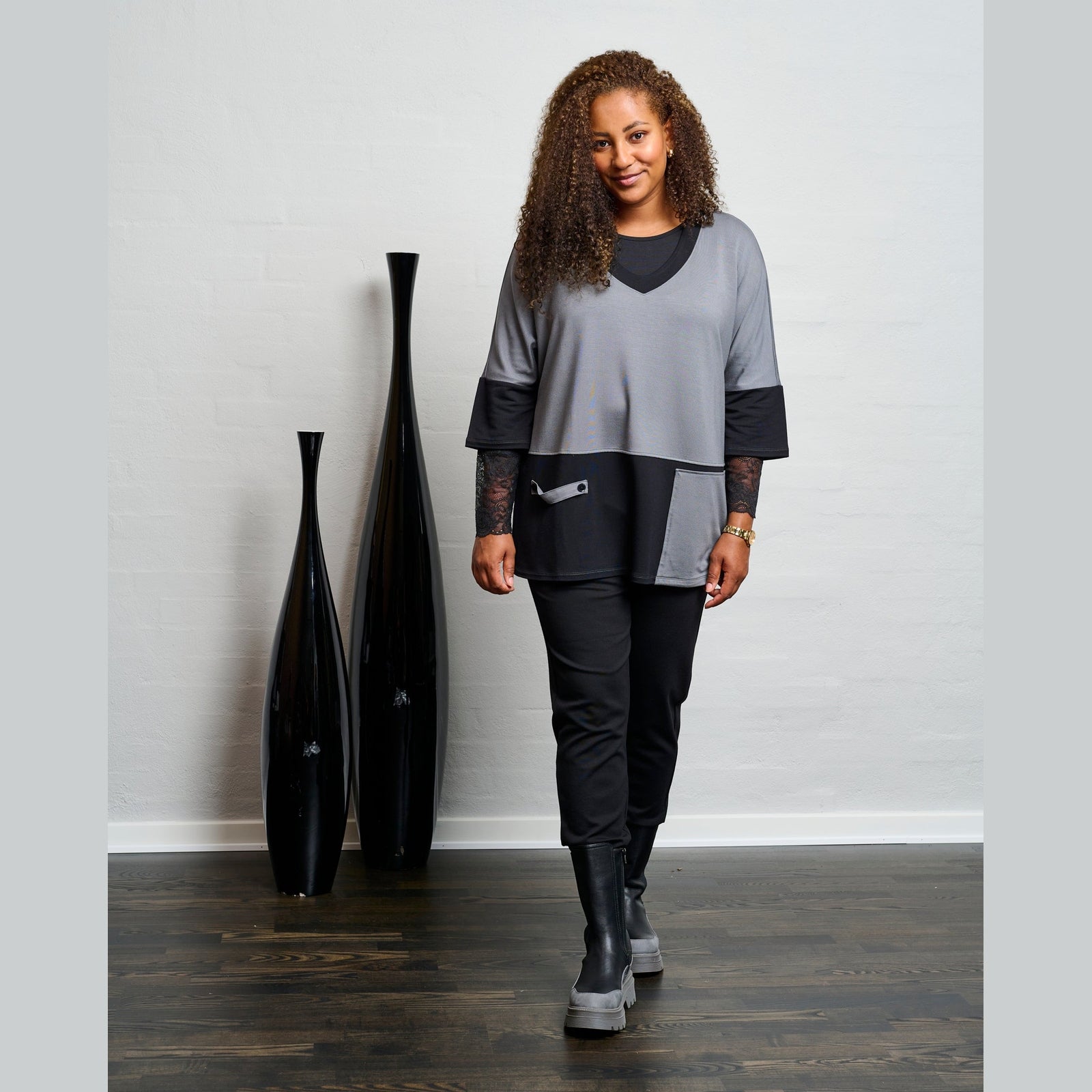 Pont Neuf PN Rahil Sweatshirt 3940 Steel Grey