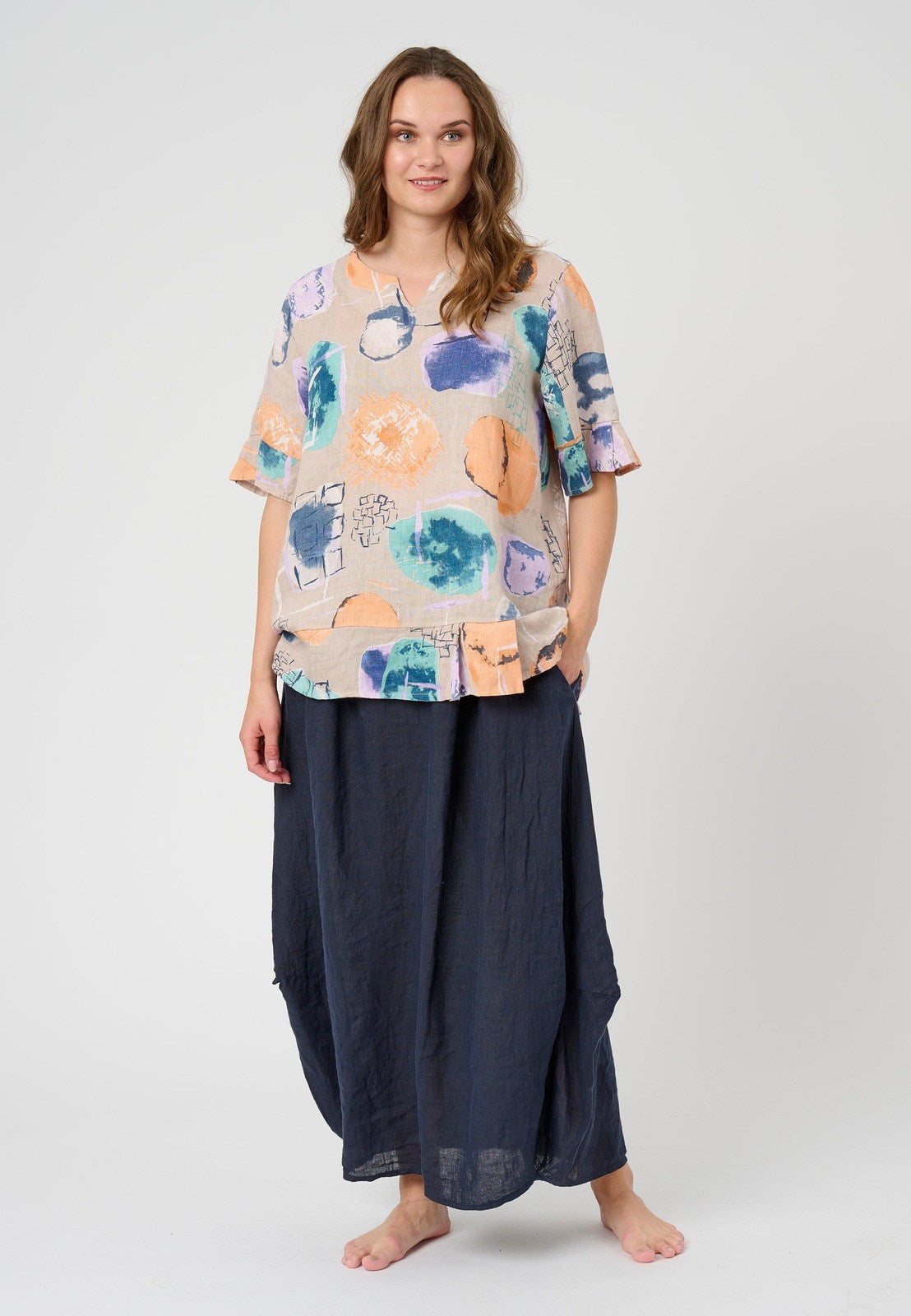 Pont Neuf PNhadil Bluser 134 Linen