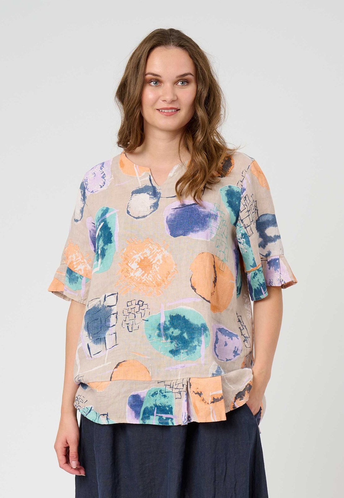 Pont Neuf PNhadil Bluser 134 Linen