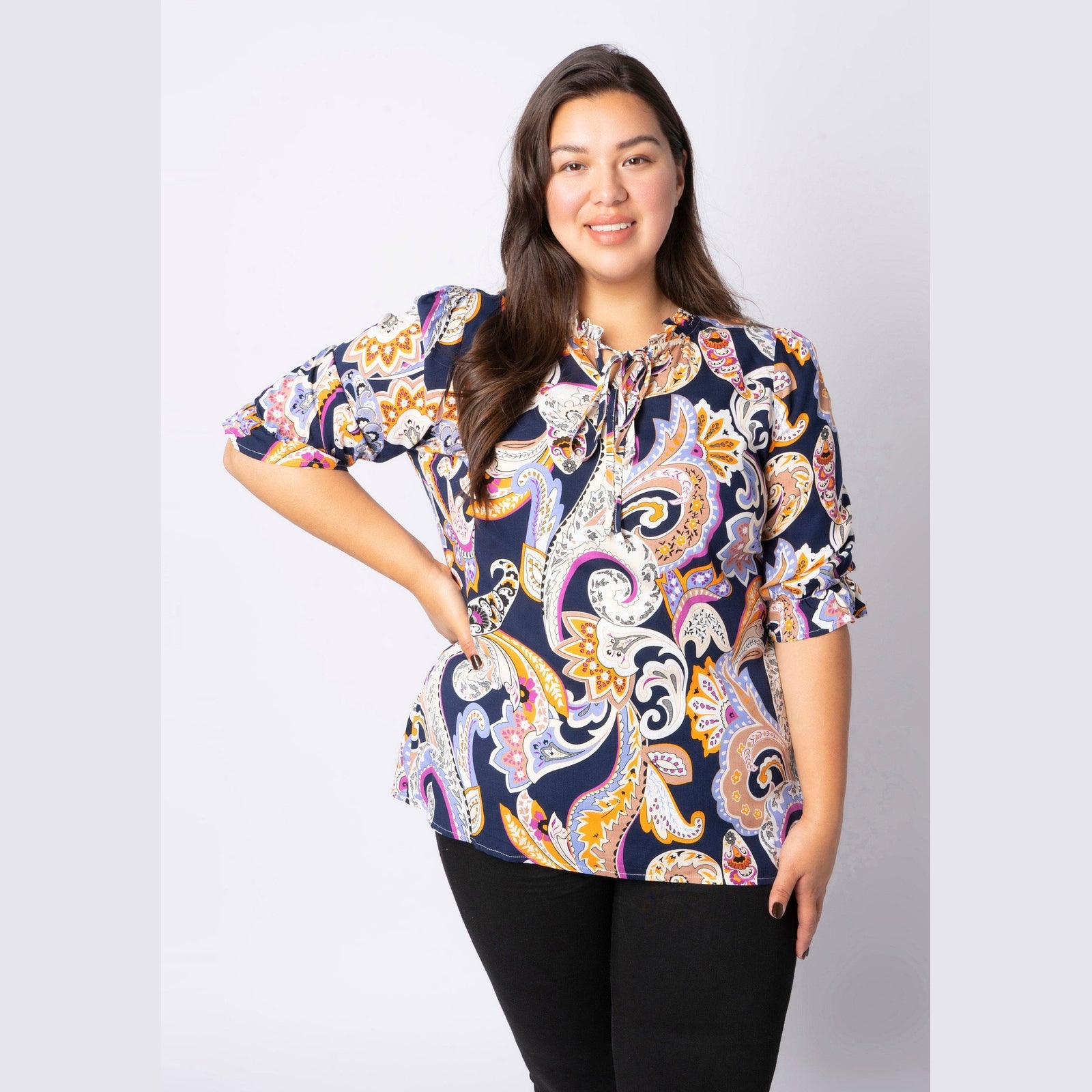 Aprico Roseburg Bluser 5999 NAVY BLUE