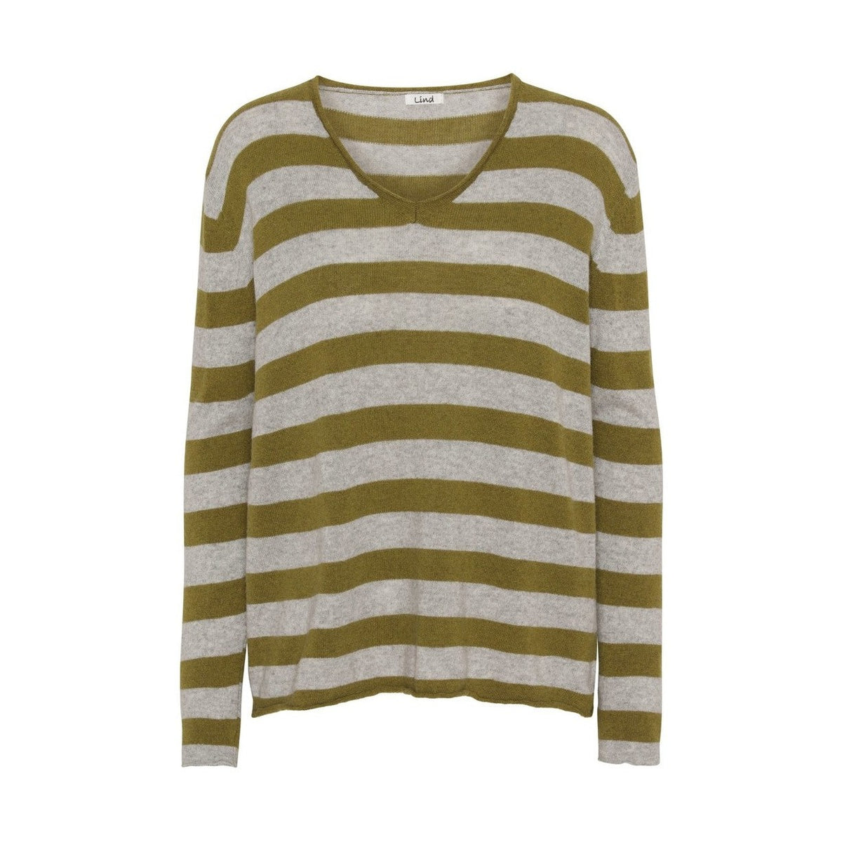 Lind Sue Knit Pullover 976 green melange
