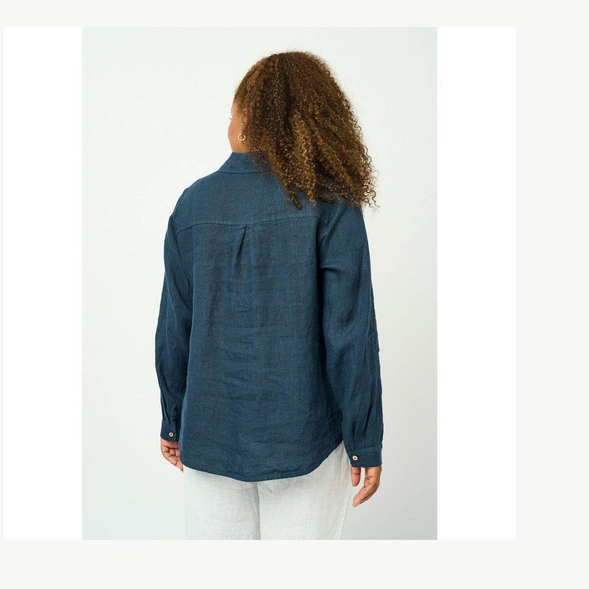 PNCate blå hør skjorte