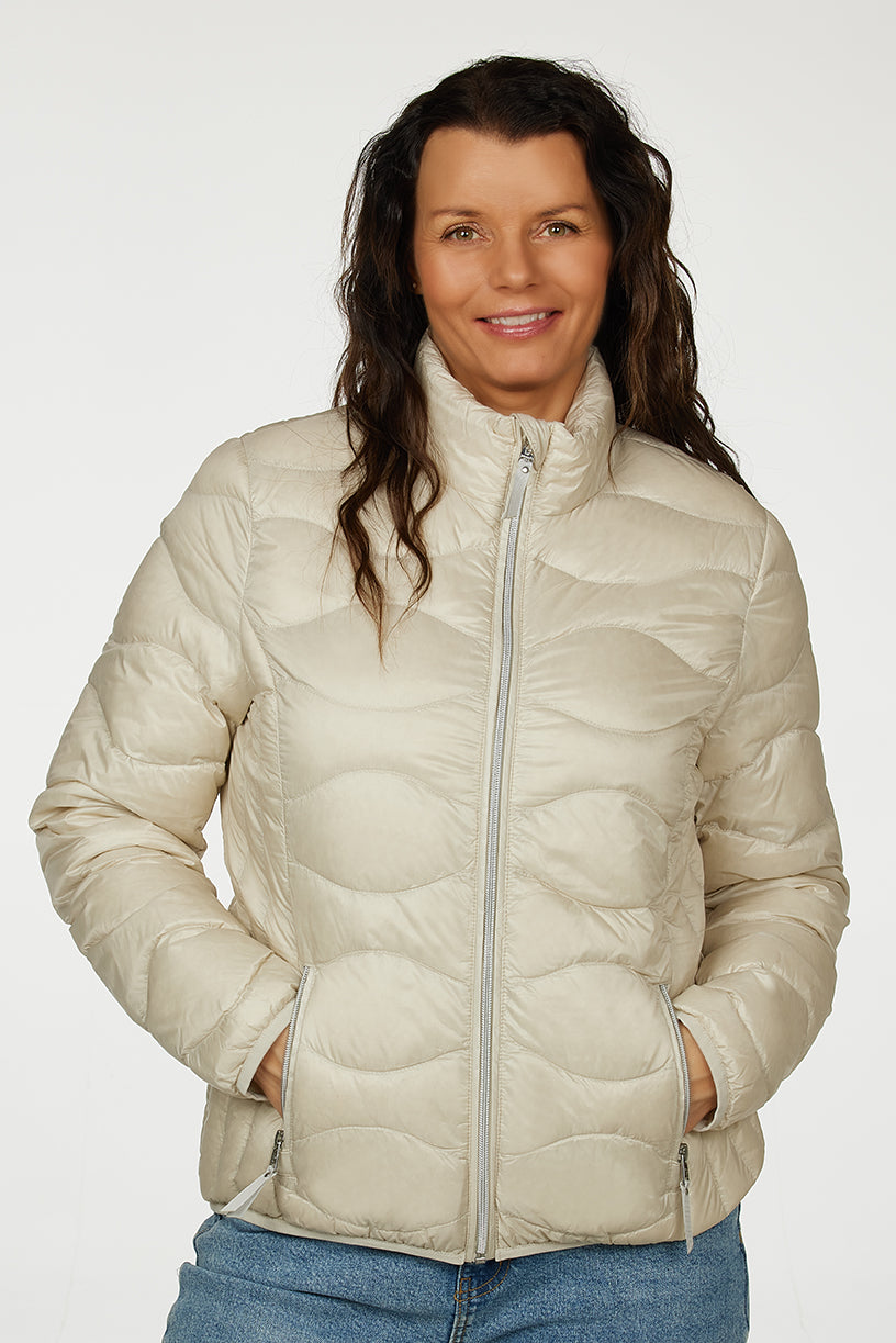 Windfield / Danwear Vera Lette dunjakker 02 Sand