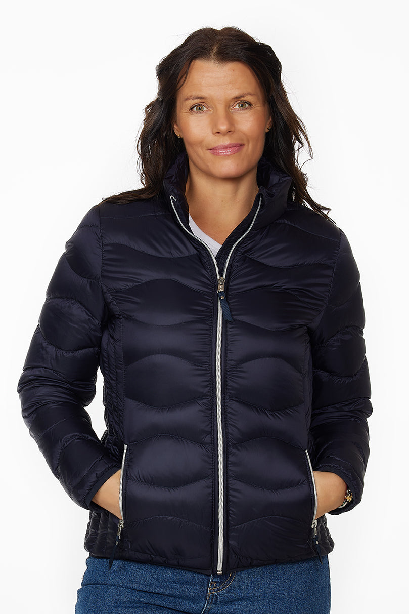 Windfield / Danwear Vera Lette dunjakker 08 Navy