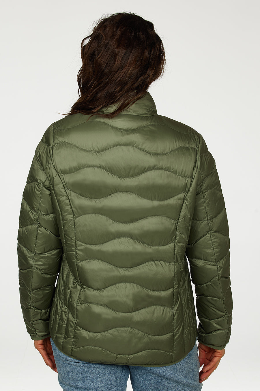 Windfield / Danwear Vera Lette dunjakker 14 Olive