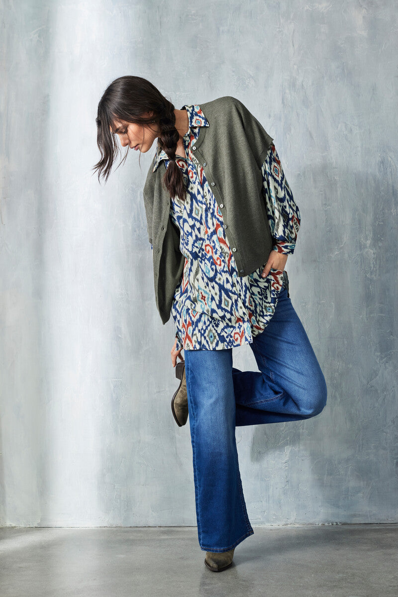 Slipover med knapper