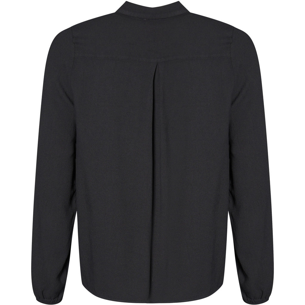 Skjortebluse sort