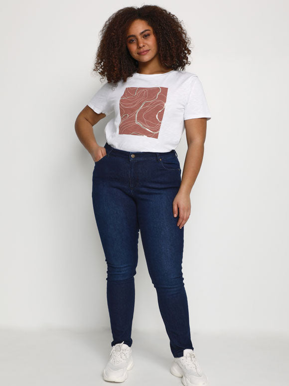 KCflora HW Long Jeans - PLUS SIZE