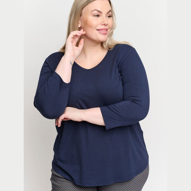 Basis T-shirt 3/4 - PLUS SIZE