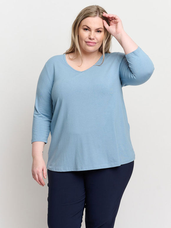 Basis T-shirt 3/4 - PLUS SIZE