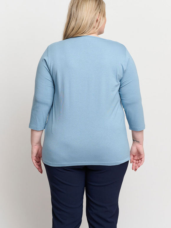 Basis T-shirt 3/4 - PLUS SIZE