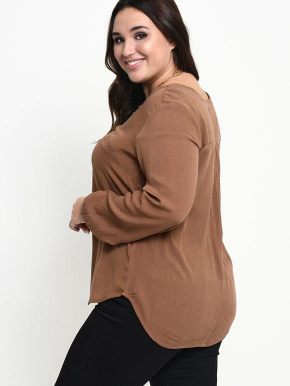 KCami LS Bluse - PLUS SIZE