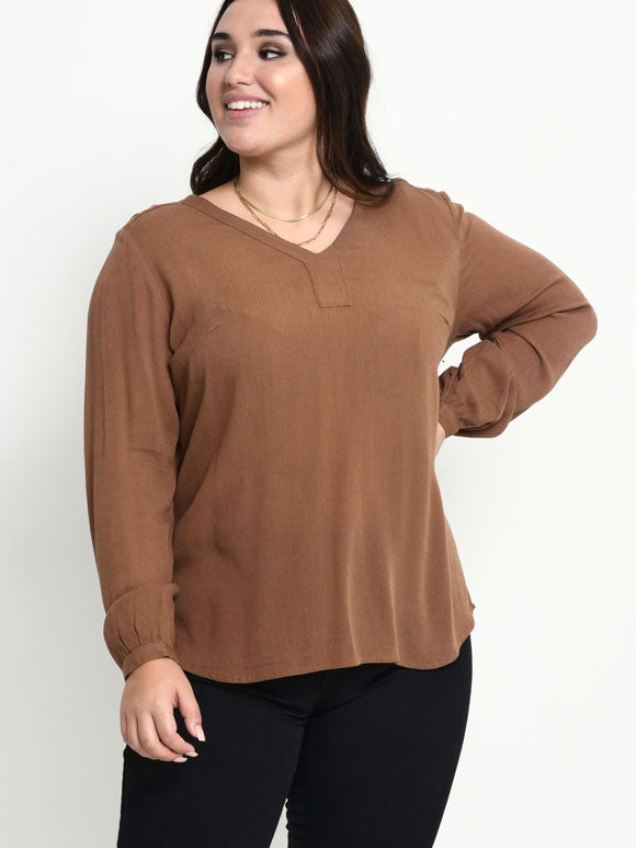 KCami LS Bluse - PLUS SIZE