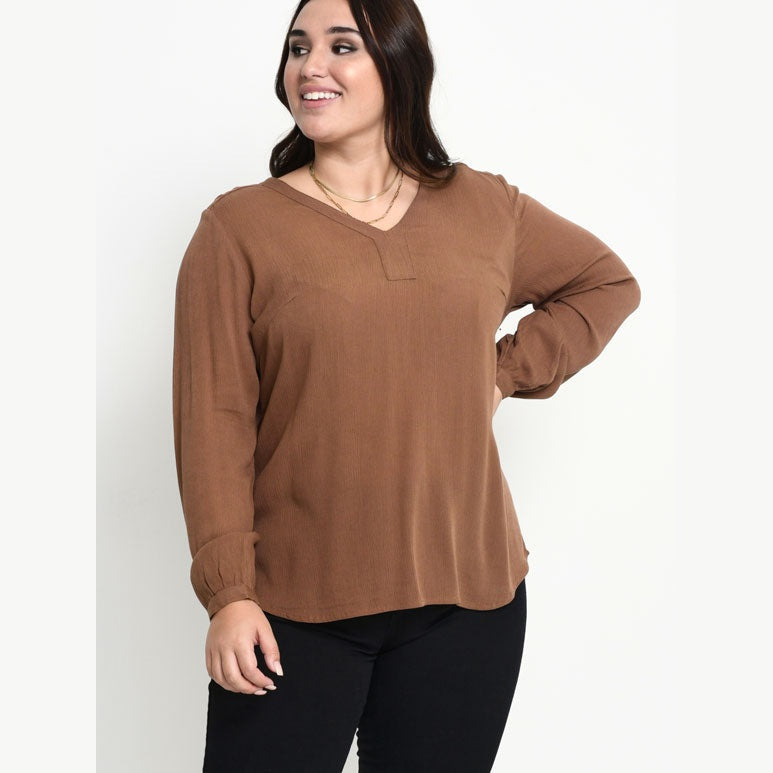KCami LS Bluse - PLUS SIZE