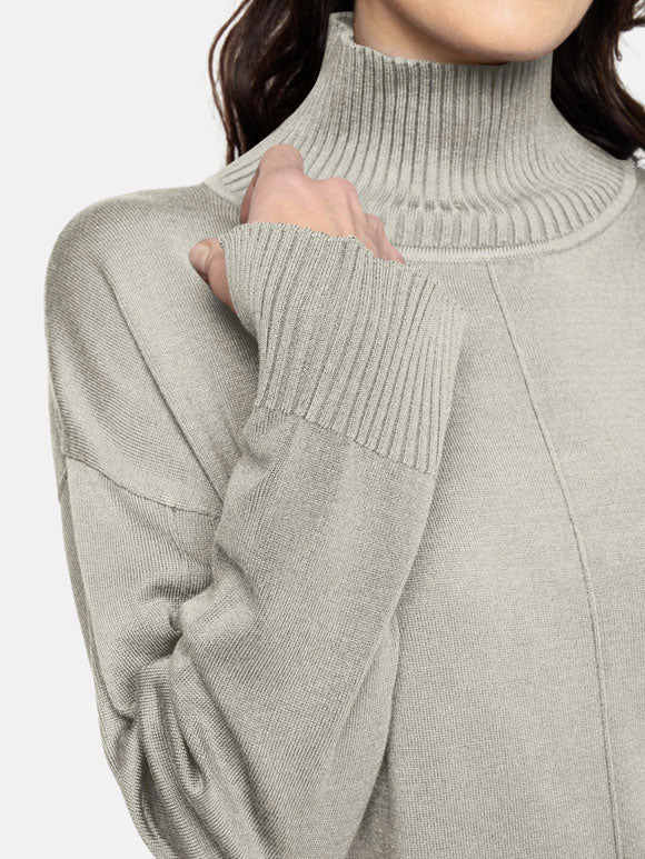 Strik Pullover med turtleneck