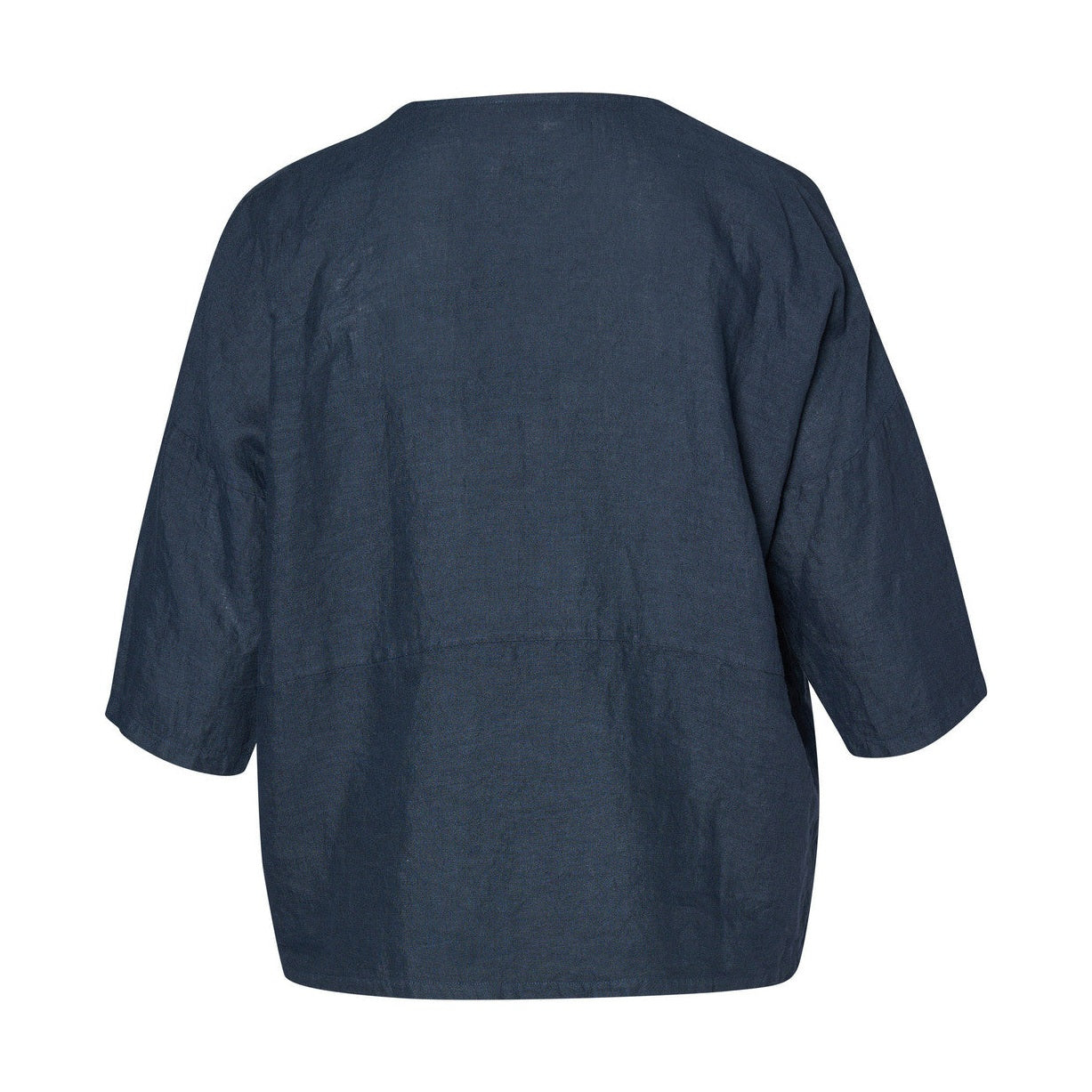 PNLauren blå hør bluse