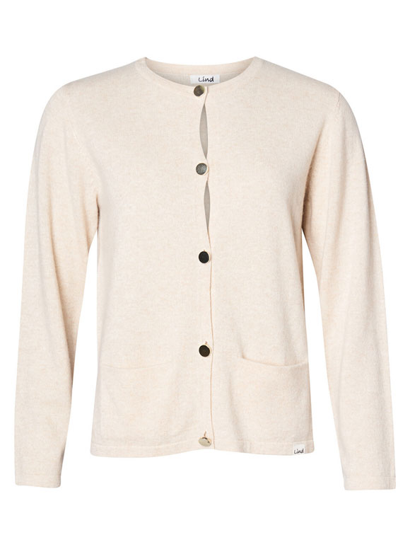 Lind - LiFifi Strik Cardigan i uld cashmere