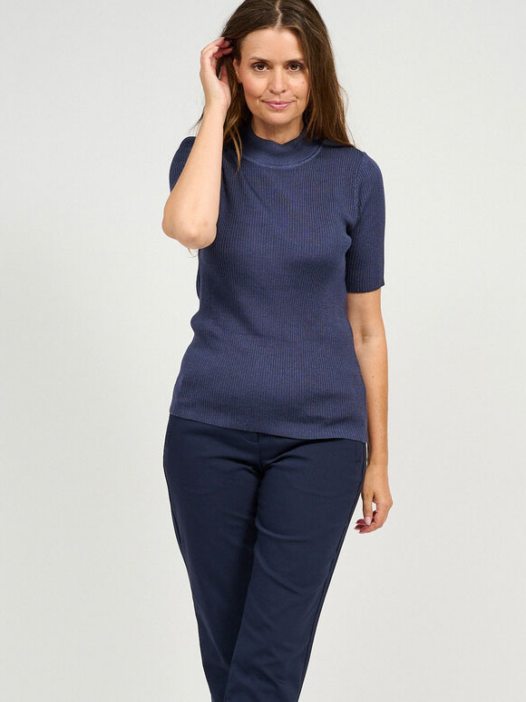 Signature - Kort ærmet strik Pullover